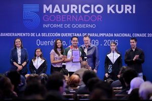 RESPALDA FELIFER MACÍAS AL DEPORTE ADAPTADO Y RECONOCE A ATLETAS QUERETANOS RUMBO A LA PARALIMPIADA NACIONAL CONADE 2026