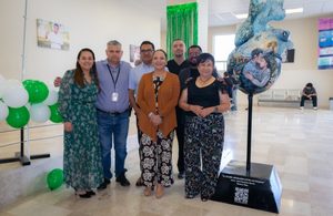ENTREGAN CORAZÓN PICTÓRICO AL HOSPITAL GENERAL DE SAN JUAN DEL RÍO PARA FORTALECER LA CULTURA DE DONACIÓN