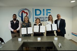 FIRMA DIF MUNICIPAL CONVENIO CON USEBEQ PARA PROMOVER EL RESPETO Y BUEN TRATO HACIA LAS PERSONAS ADULTAS MAYORES