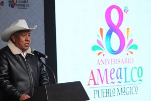 ÓSCAR PÉREZ MARTÍNEZ INAUGURA EL OCTAVO ANIVERSARIO DE AMEALCO COMO PUEBLO MÁGICO