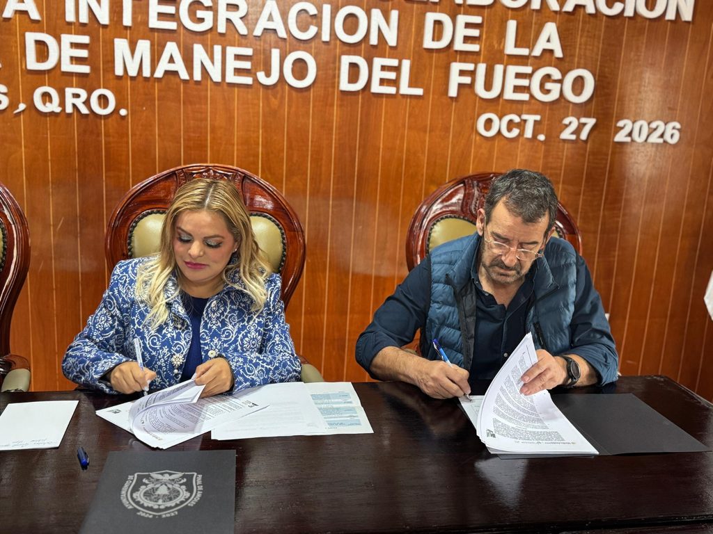 PINAL DE AMOLES FIRMA CONVENIO PARA FORTALECER LA BRIGADA DE PROTECCIÓN FORESTAL 2026-2027 2 IMG 20261028 WA0043