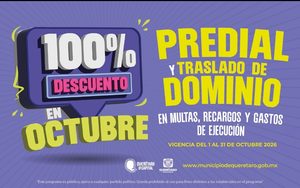 MUNICIPIO DE QUERÉTARO OFRECE 100% DE DESCUENTO PARA APOYAR LA REGULARIZACIÓN DE TRASLADO DE DOMINIO Y PREDIAL