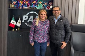 LUPITA RAMÍREZ Y MARTÍN ARANGO SOSTIENEN REUNIÓN DE TRABAJO