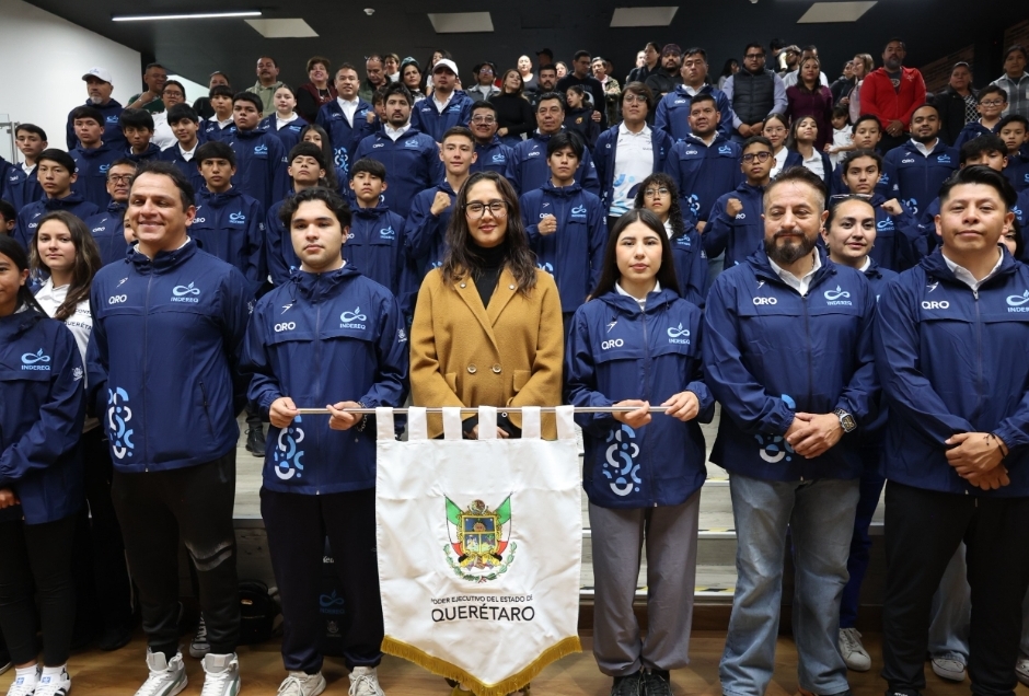 ABANDERA IRIDIA SALAZAR A DELEGACIÓN QUERETANA RUMBO A JUEGOS NACIONALES POPULARES 1 Screenshot 20261024 112244